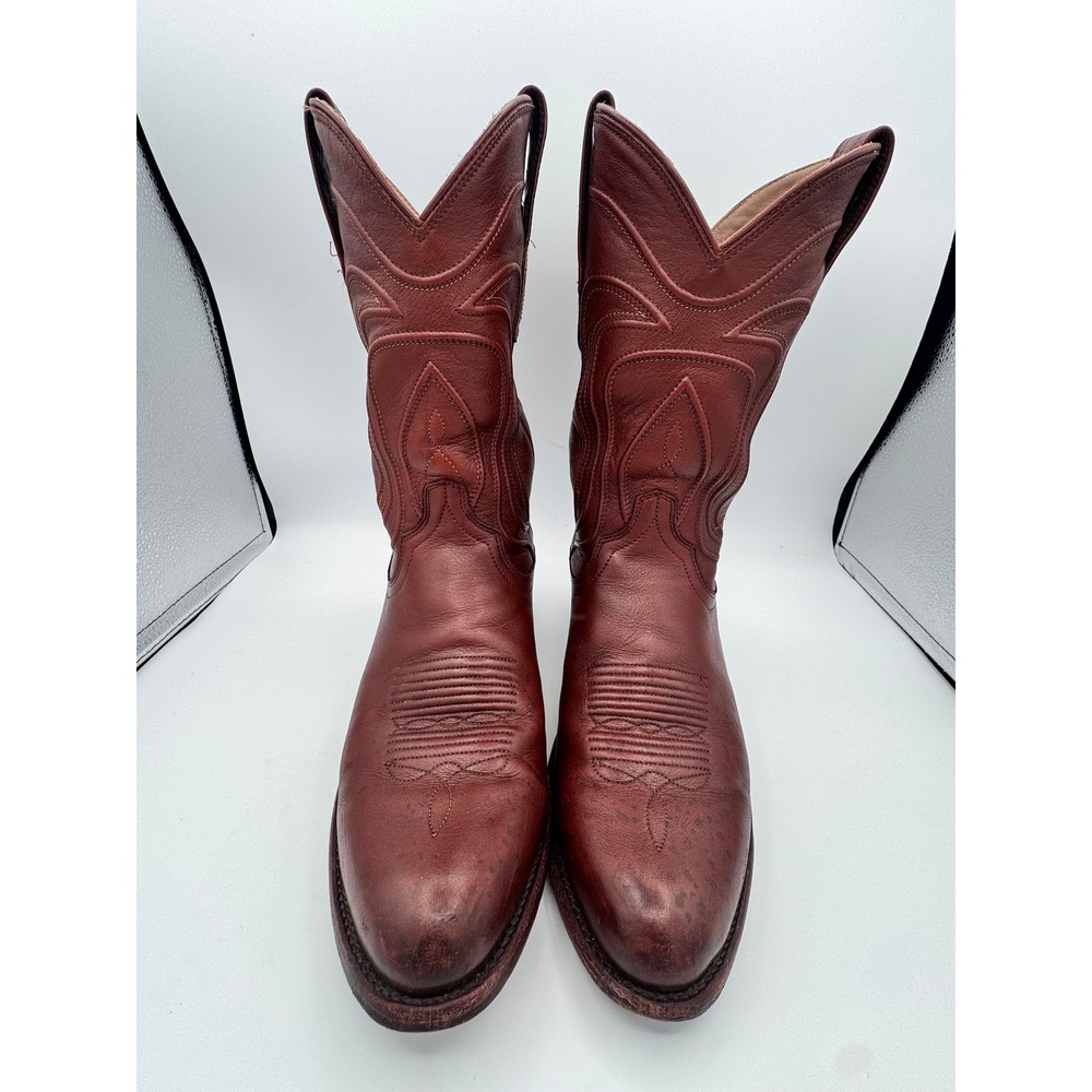 Tecovas The Cartwright Bourbon Calfskin Leather Western Cowboy Boots Mens 9D